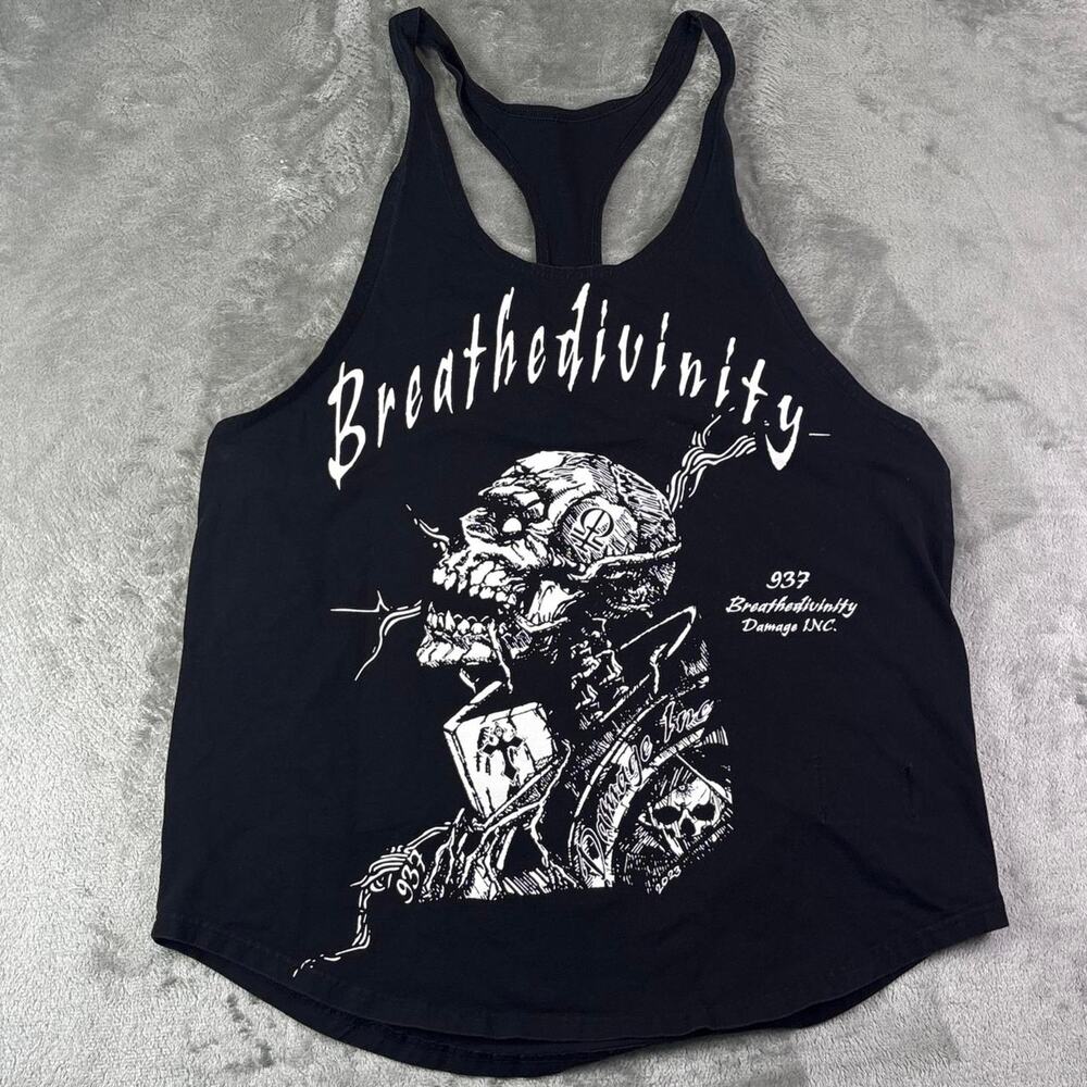 Breathe Divinity 937 Original Divinity Stringer Tank Top Men’s Large Grunge